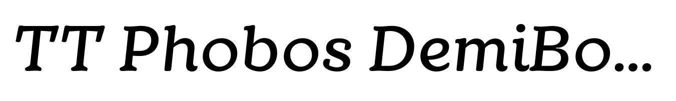 TT Phobos DemiBold Italic